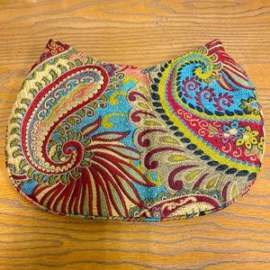 Beautiful  Woven tapestry handbag by Pony UP needs strap